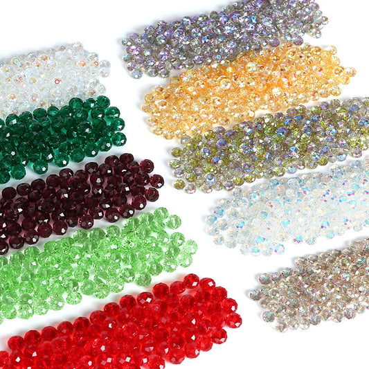 Electroplating Aurora Magic Color Glass Crystal Beads Scattered Jewelry Accessories
