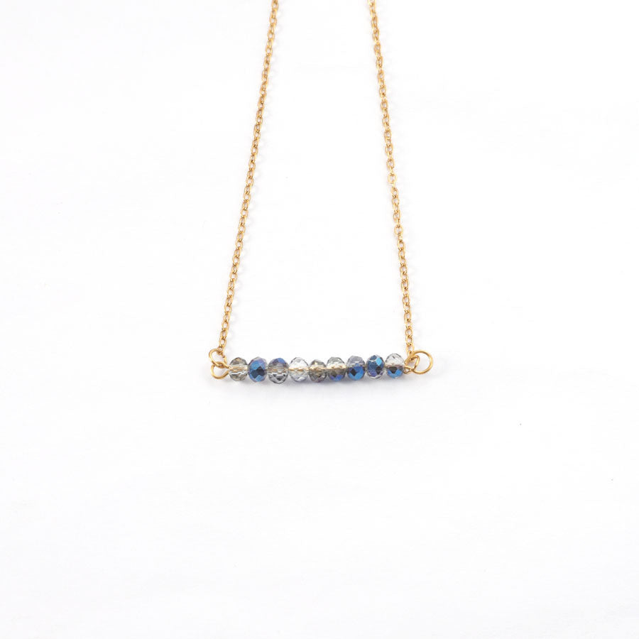 Ornament Glass Stone Stainless Steel Chain Personalized Beaded Necklaces