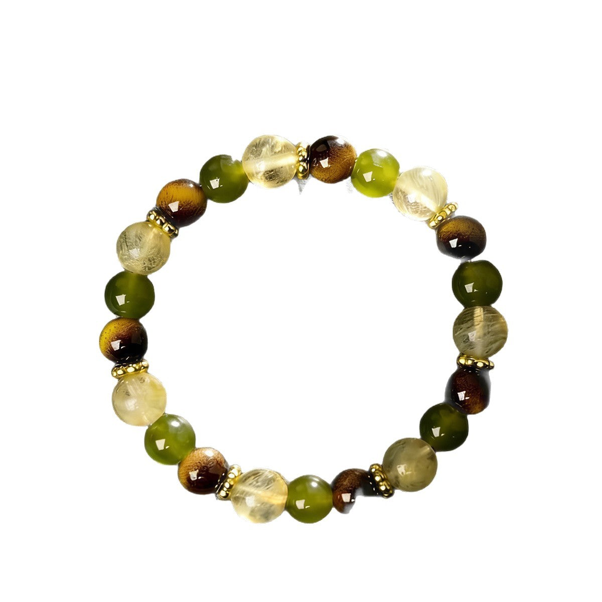 Xi Tigereye Watermelon Crystal Glazed Gift Bracelet