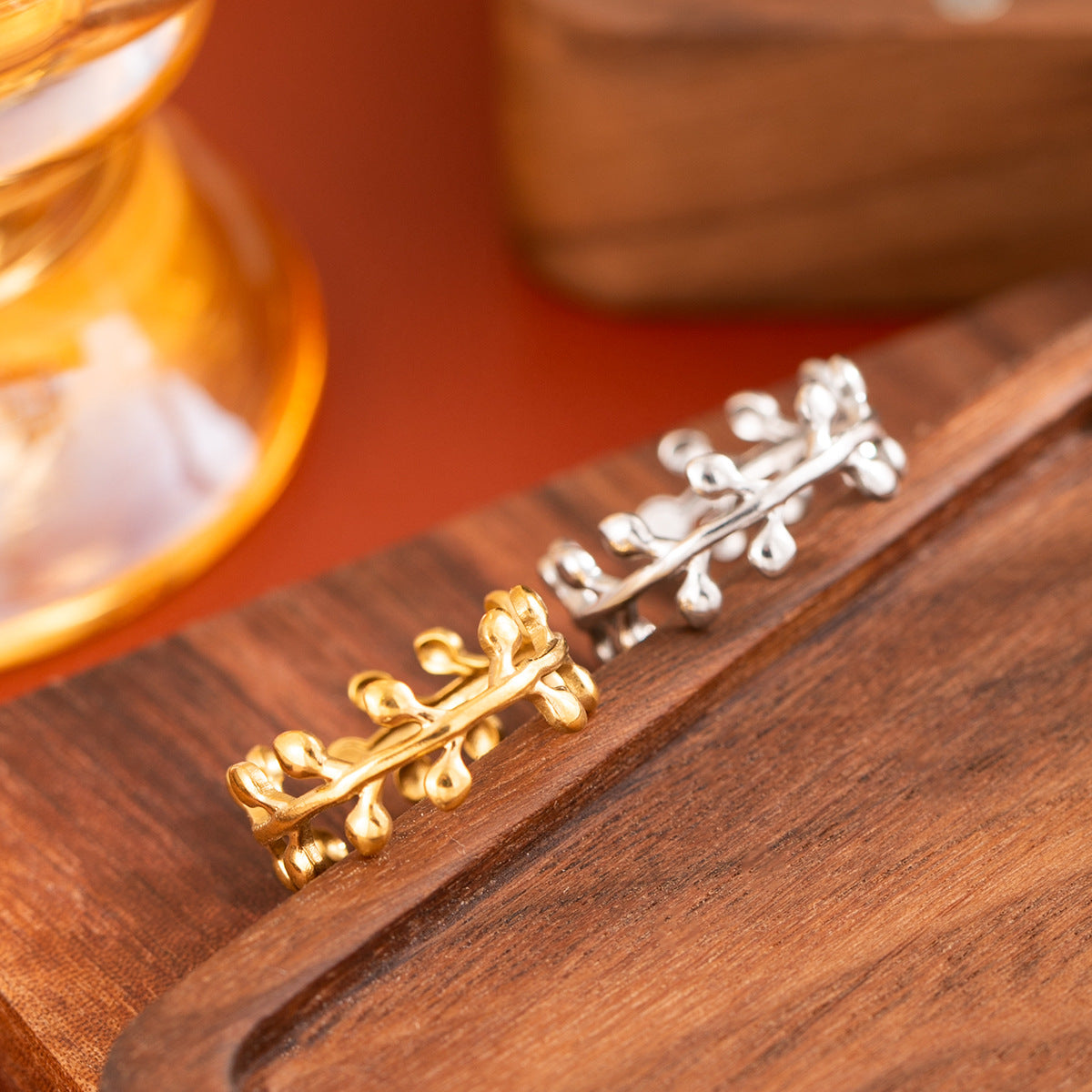 Stainless Steel Open Vacuum Plating Titanium Ring