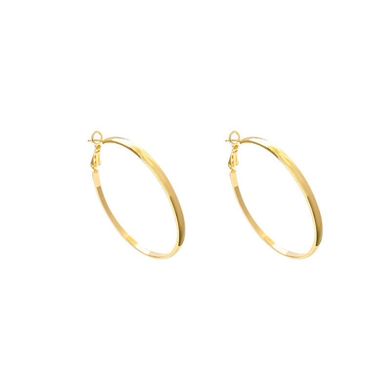 Women's Personalized Metal Big Circle Graceful High-grade Earrings