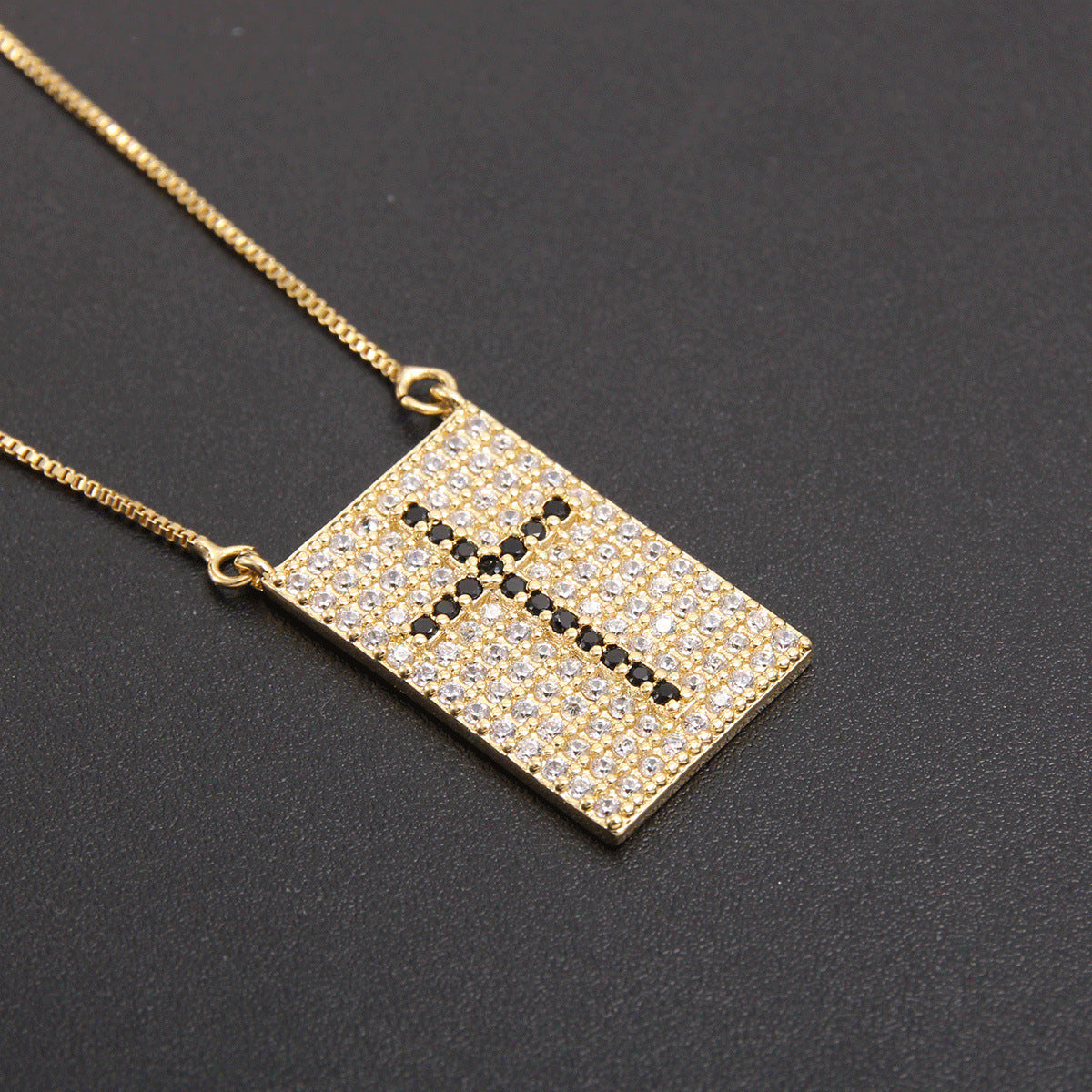Women's & Men's Trendy Cross Zircon Artistic Retro Necklace