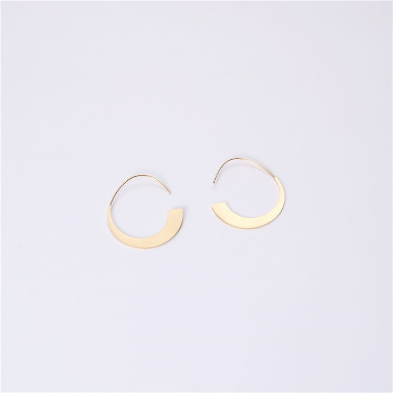 Steel Water Drop Simple Trendy Metal Rings