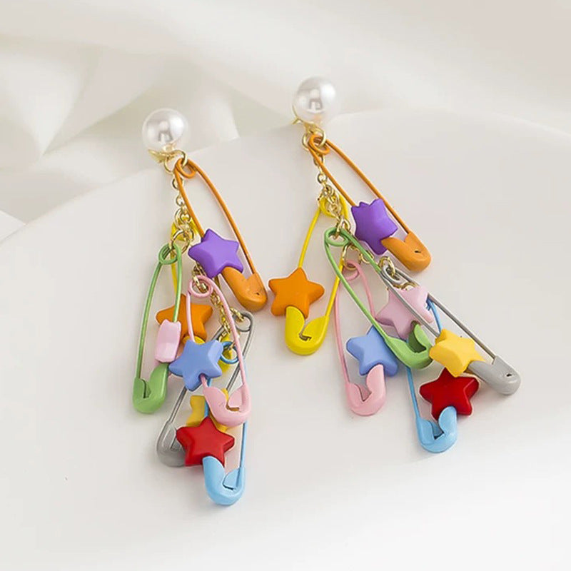 Women's Vitality Dopamine Pearl Tassel Niche Candy Earrings