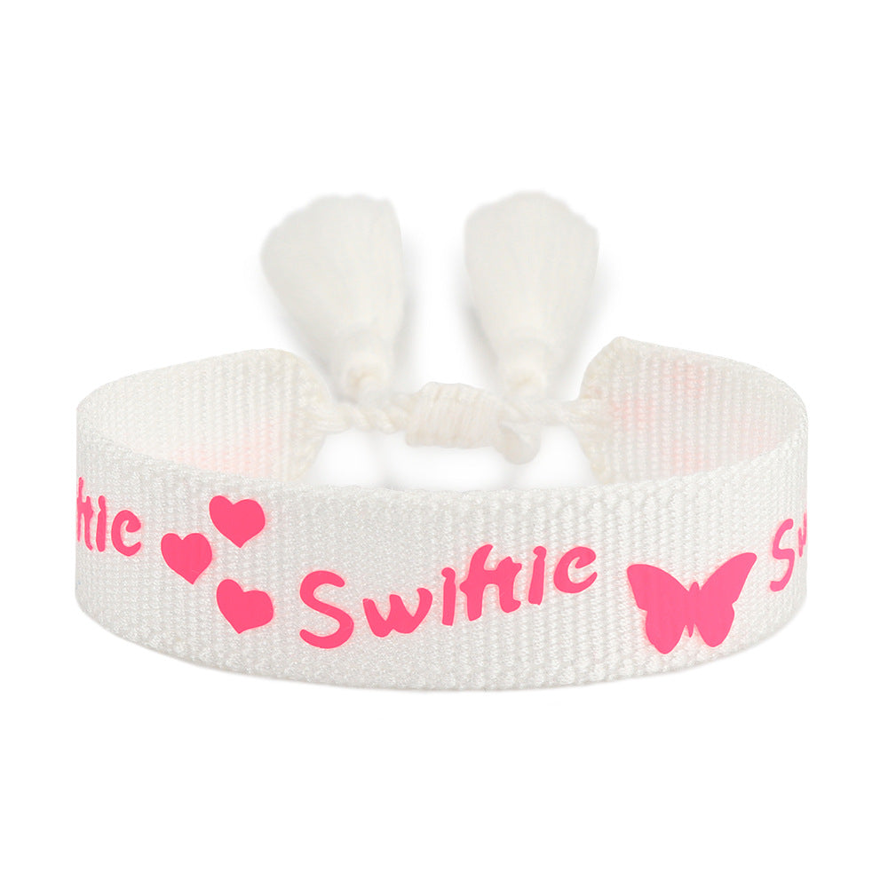 Friendship Hand Woven Rope Taylor Album Bracelets