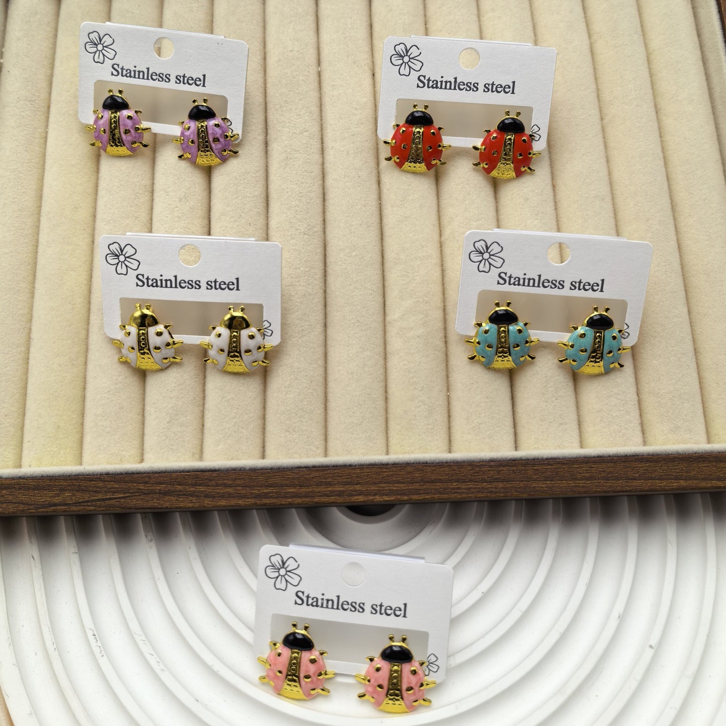 Fashionable Stainless Steel Special Female Insect Rings
