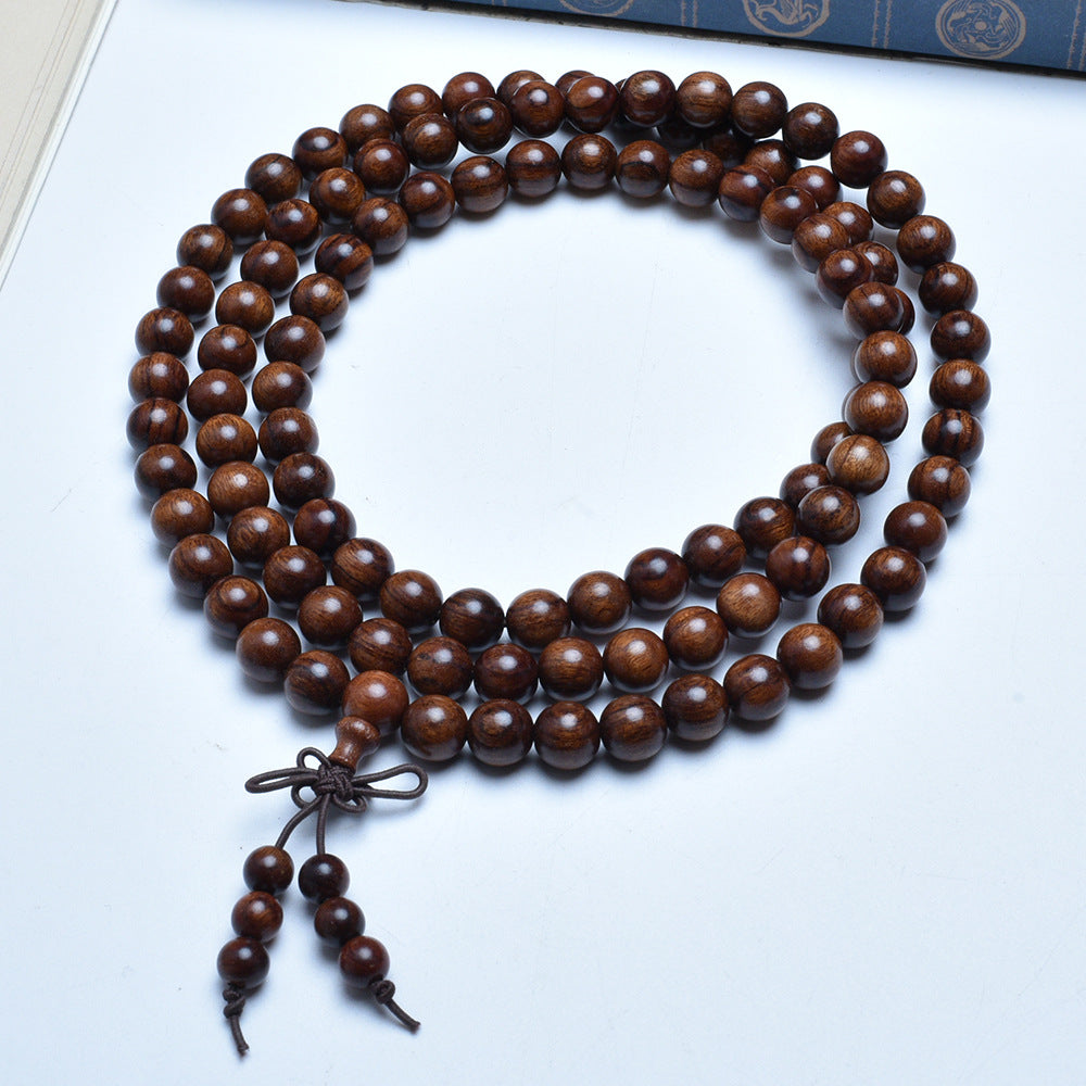 Women's & Men's Authentic Pterocarpus Wood Buddha Beads Batch Bracelet