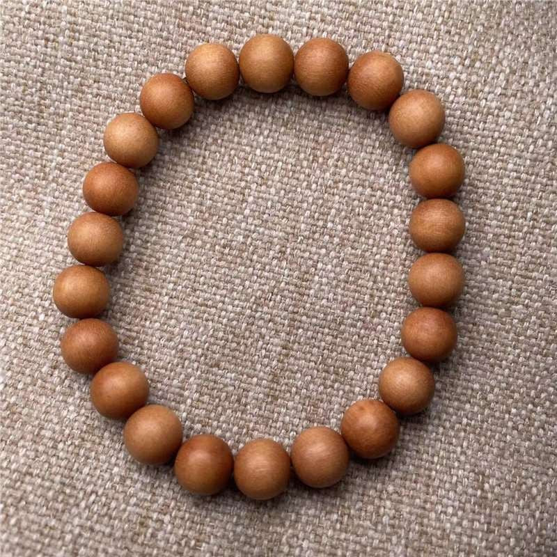Men's Barbie Sandalwood Submerged Old Materials Wooden Buddha Beads Bracelets
