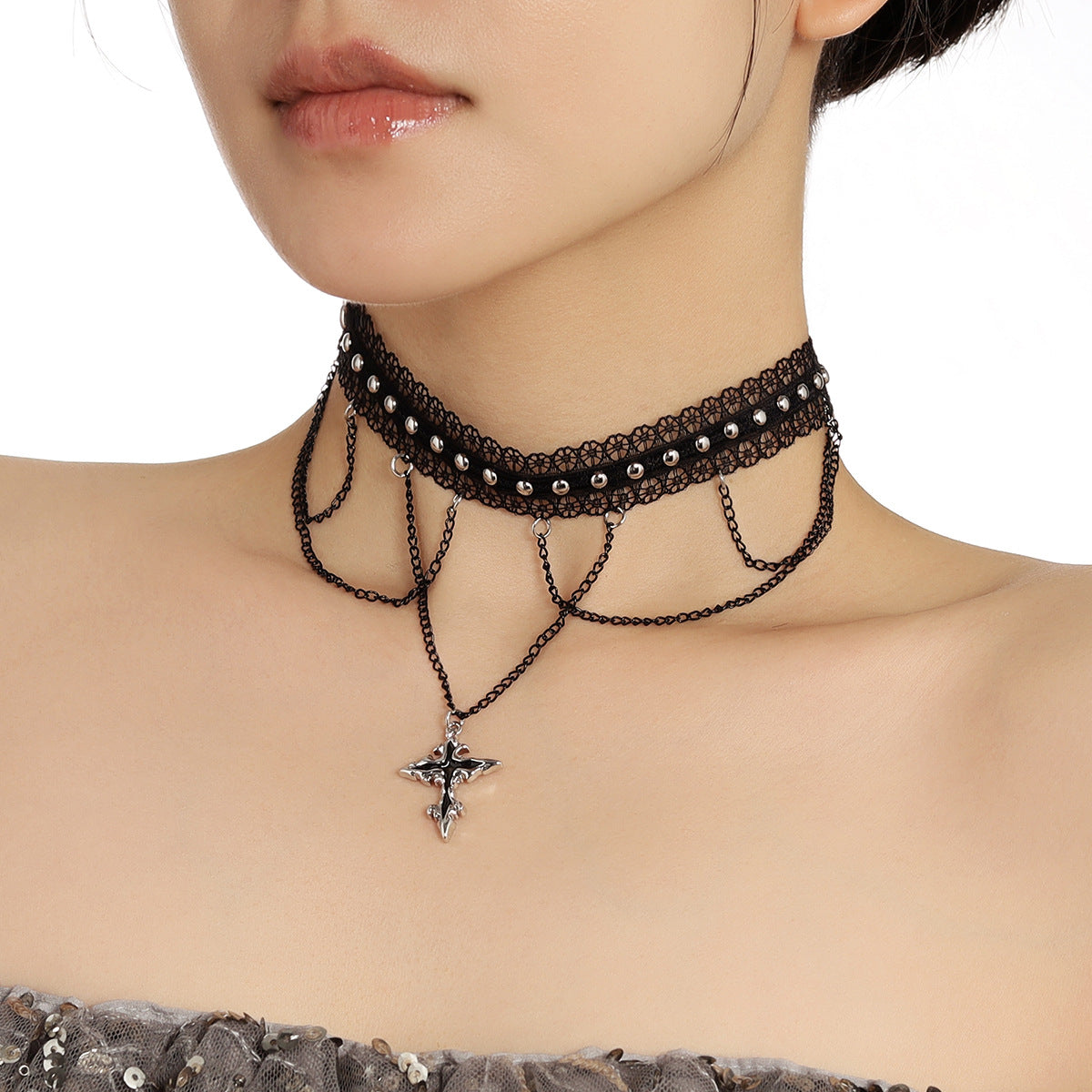 Dark Retro Gothic Lolita Unique Design Necklaces