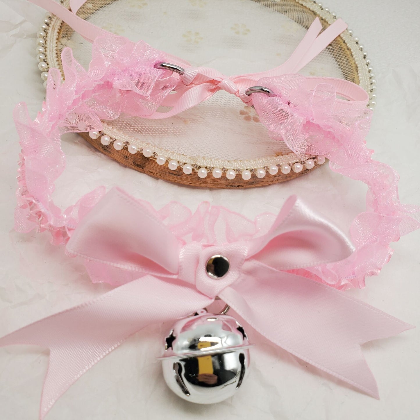 Lace Little Bell Shape Clavicle Chain Neck Accessories Soft Necklaces
