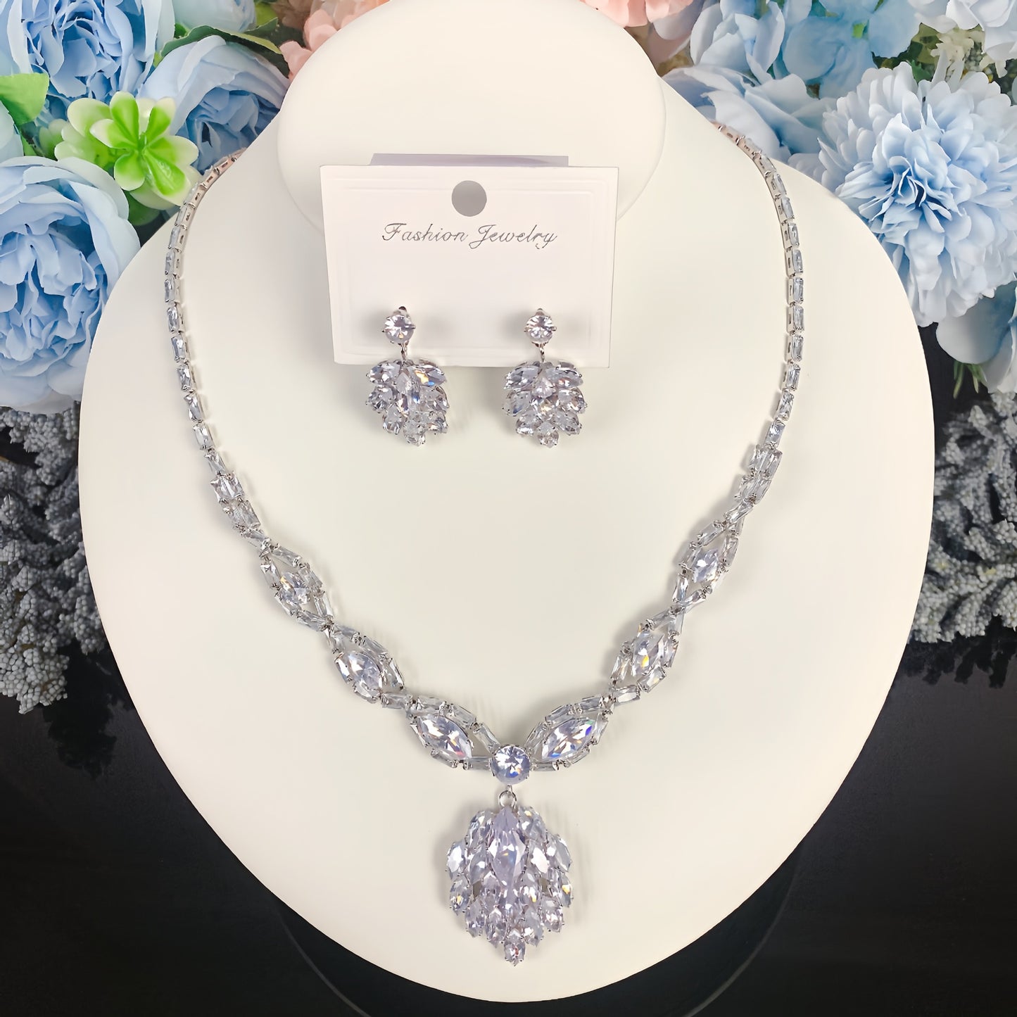 Luxury Light Elegant Zircon Bridal Classic Necklaces