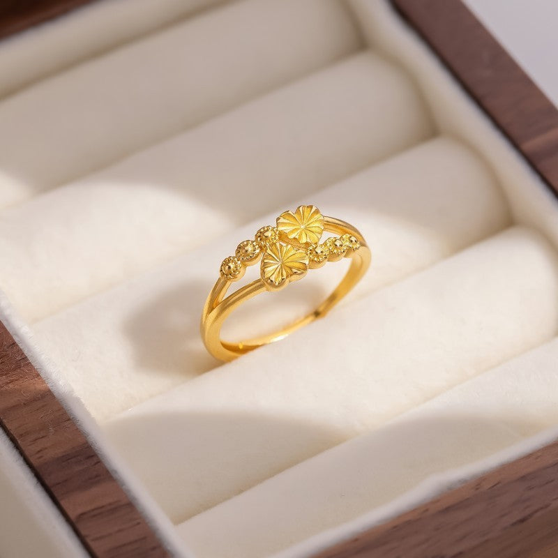 Heart-shaped Open Mouth Love Stall Live Rings