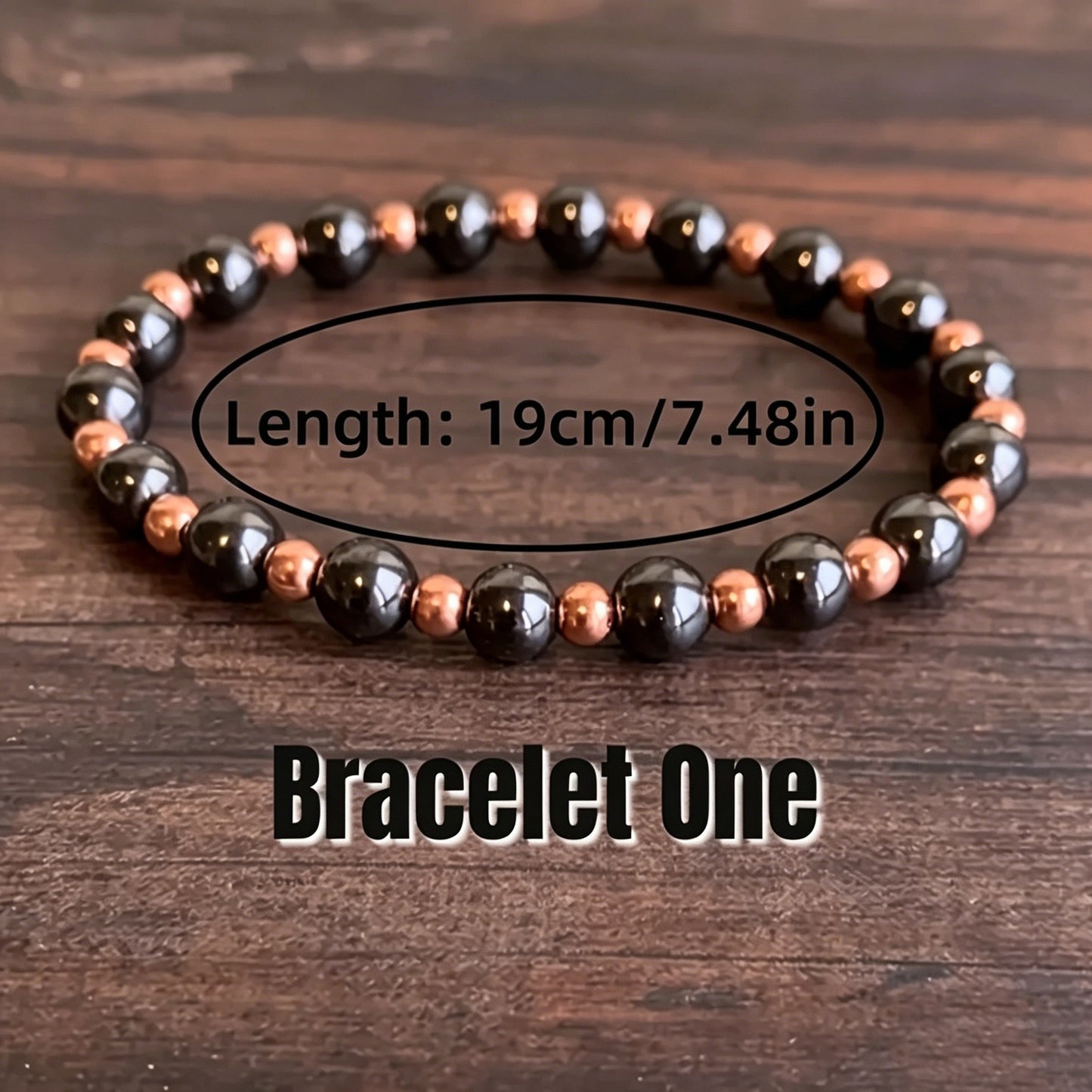 Haematite Small Golden Beads Copper Bead Artificial Beaded Personality Bracelet