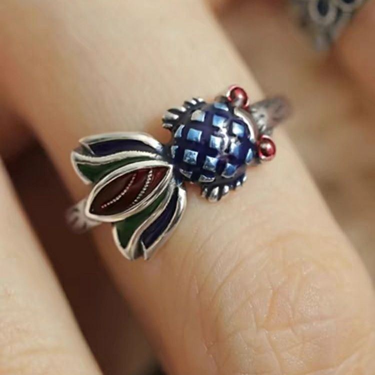 Lucky Female Niche Retro High Sense Index Finger Opening Ring