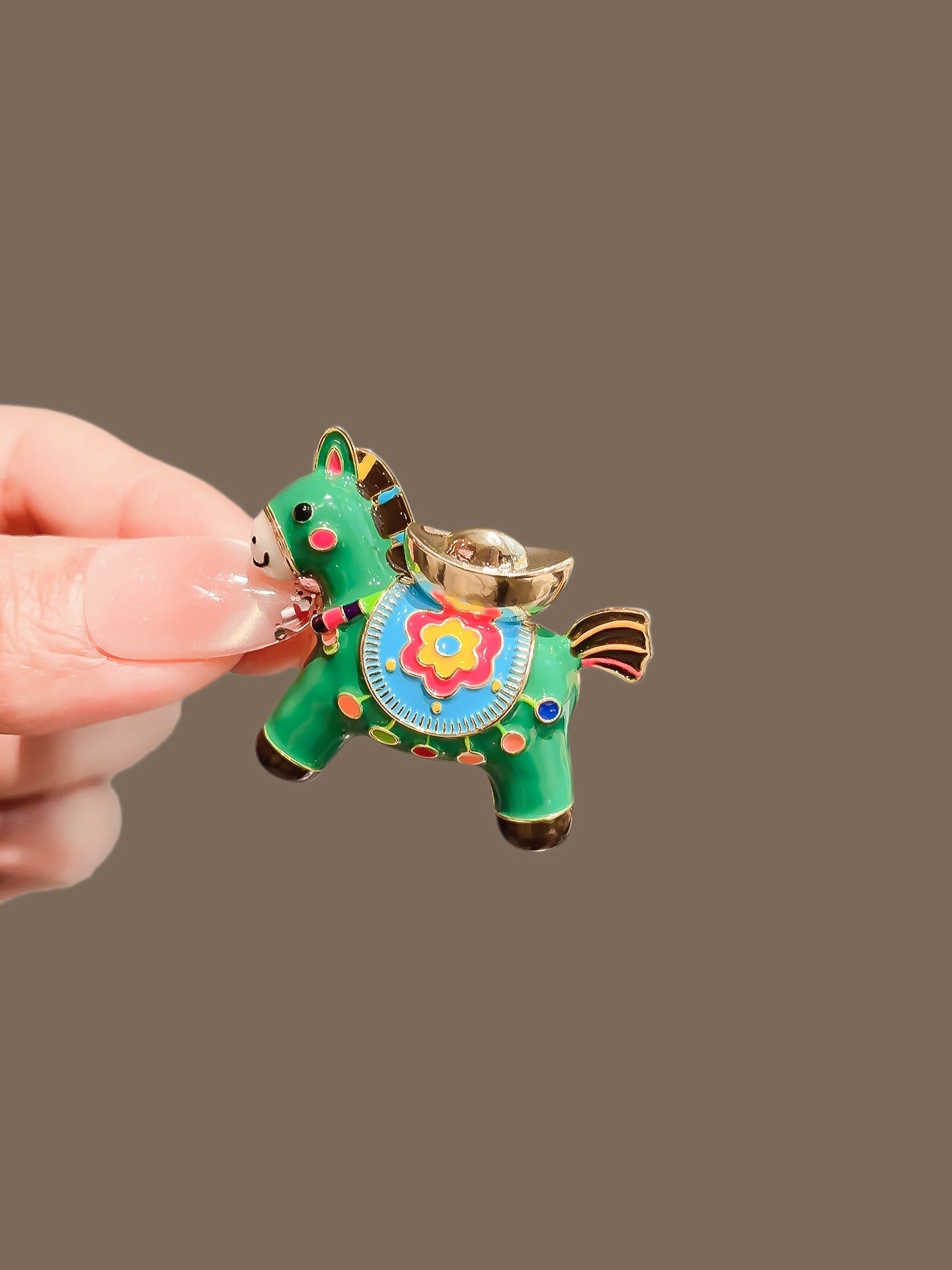 Red Pony Brooch Design Sense Niche Brooches