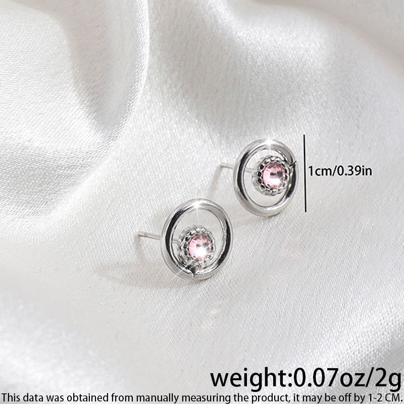 High-grade Fashionable Versatile Micro Diamond Butterfly Earrings