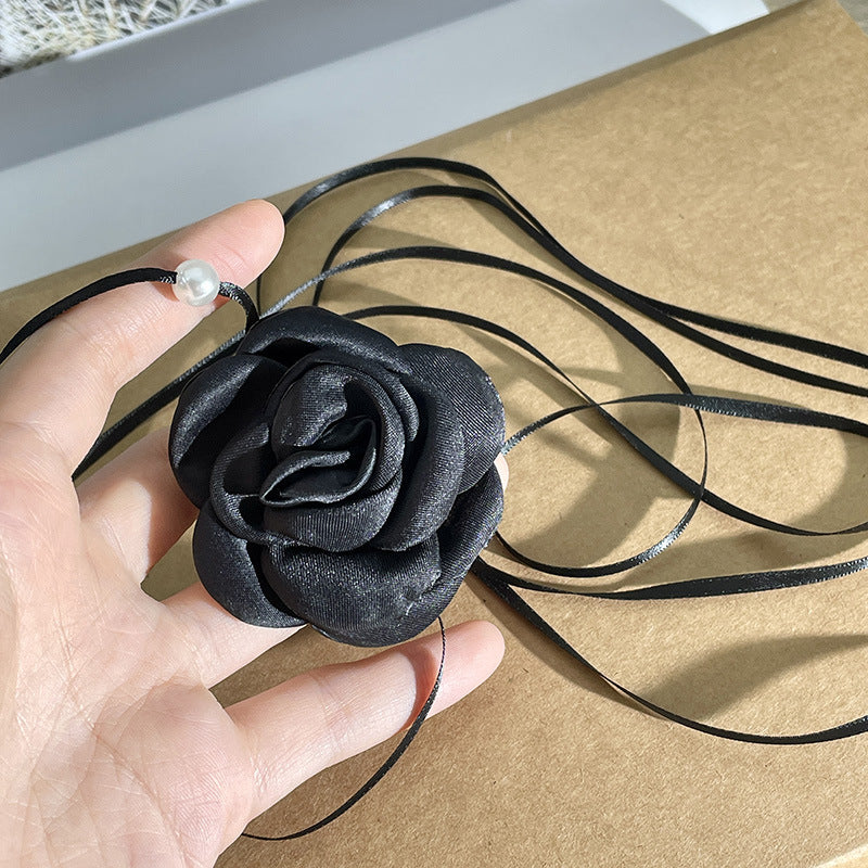 Style Super Fairy Retro Rose Pearl Collar