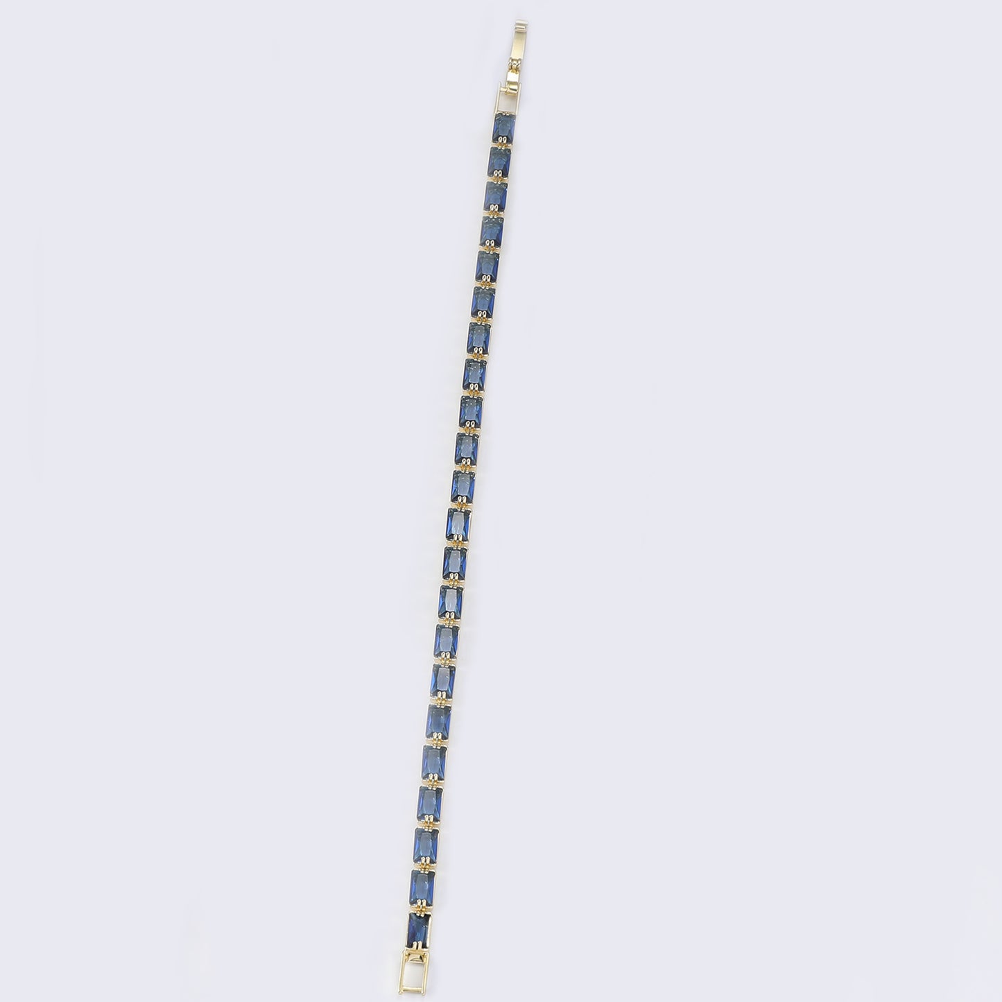 Simple Copper Square Color Zircon Advanced Light Luxury Rainbow Folding Bracelet