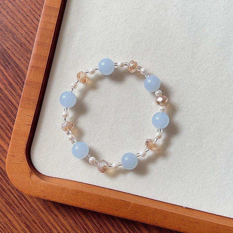Women's Simple Strawberry Crystal For Temperament Wild String Bracelet