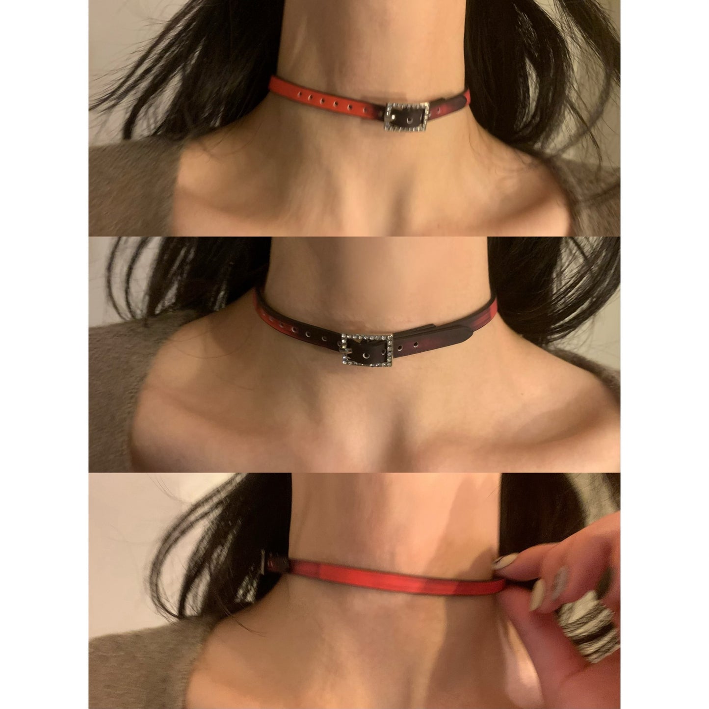 Women's Hot Style Soft Leather High-grade Sweet Collar