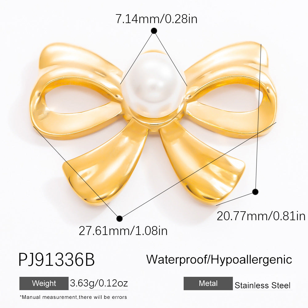 Classy Stylish Stainless Steel Gold-plated Design Jewelry Accessories