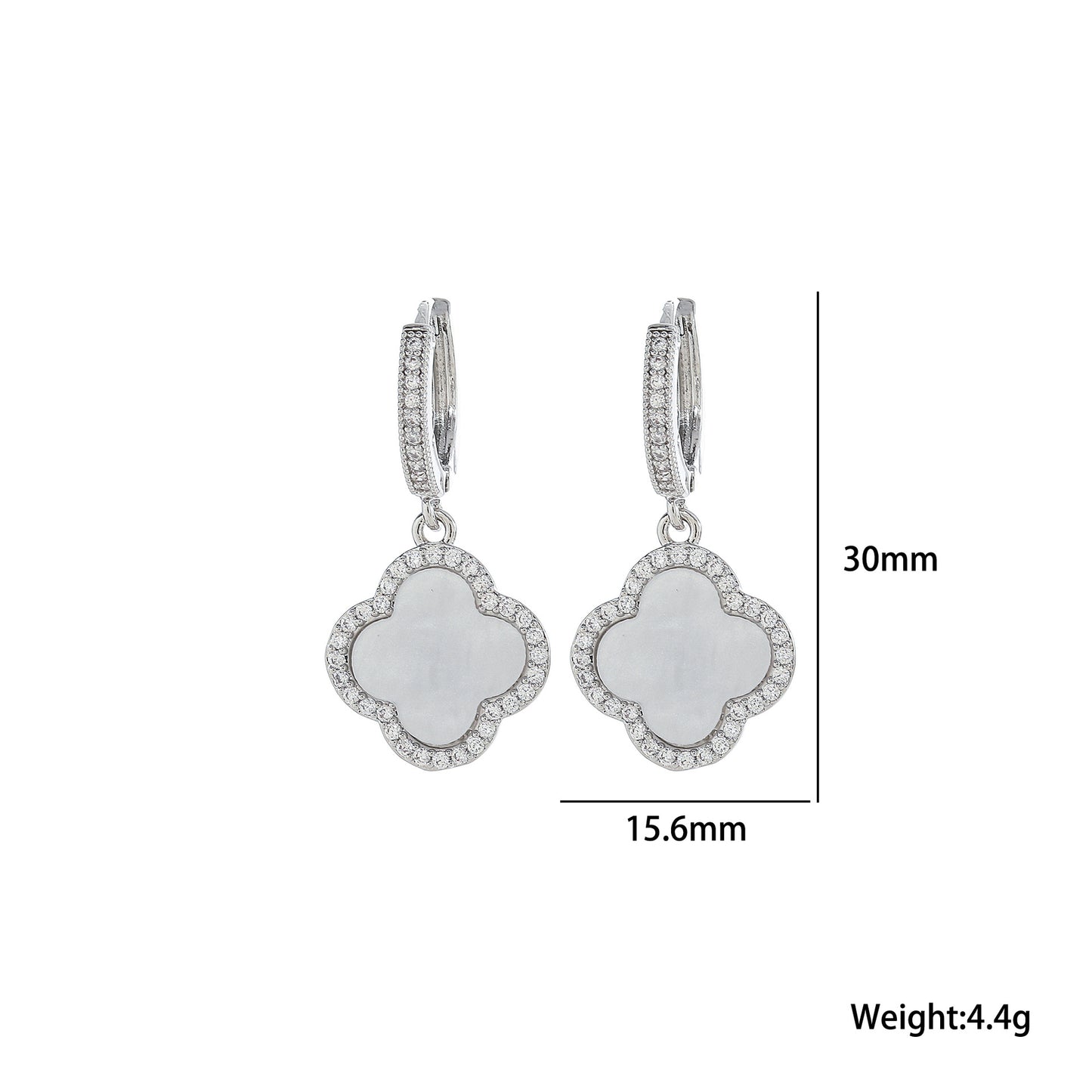 Clover Ear Clips Temperament High Sense Earrings