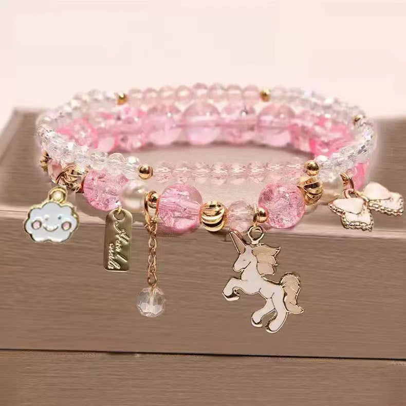 Little String Beads Crystal Female Cute Girlfriends Fashion Bracelet