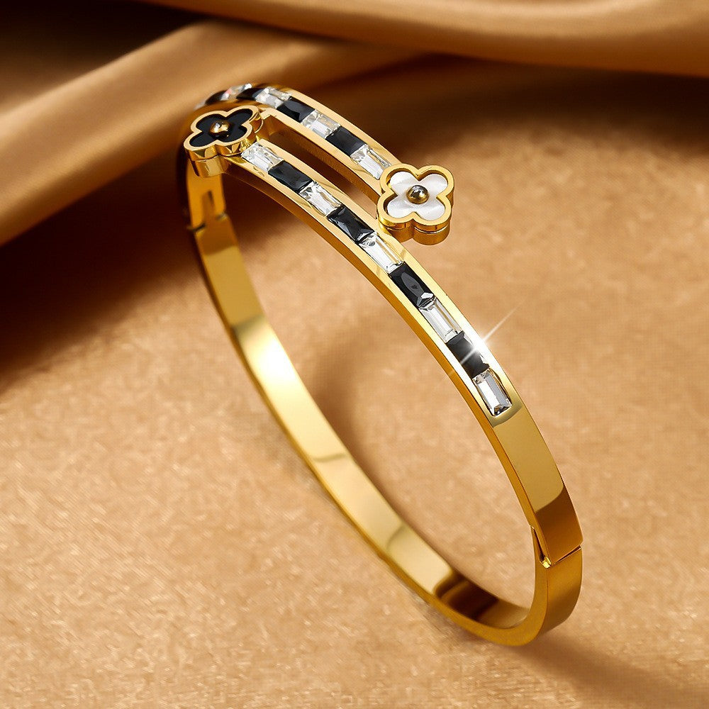 Titanium Steel Stainless Real Gold Furnace Bracelets