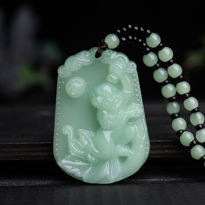 Jade Bamboo Graceful Fashionable Personalized Clothing Necklaces