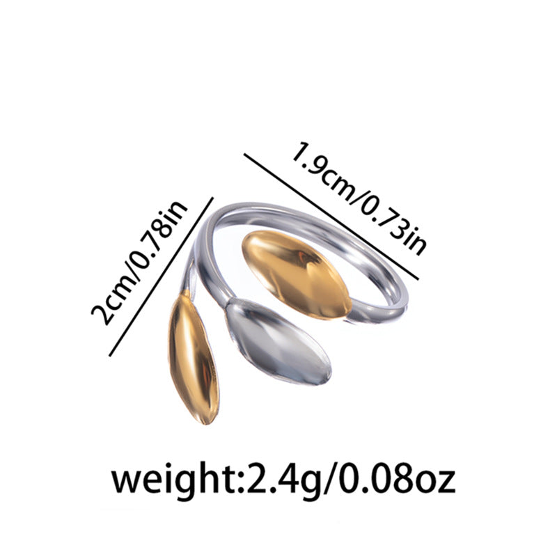 Open Personality Special Interest Light Luxury Retro Style High-grade Decorative Rings