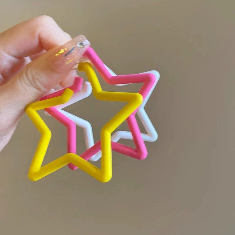 Women's Preppy Girly Style For Trendy Candy Color Earrings