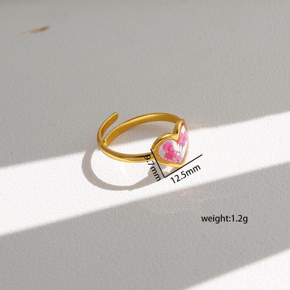 Opening Design Adjustable Niche Stainless Steel Ring
