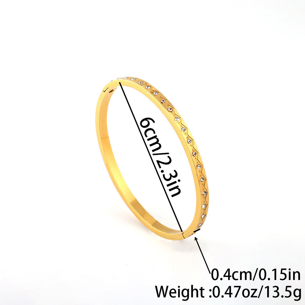 Titanium Steel Stainless Real Gold Furnace Bracelets