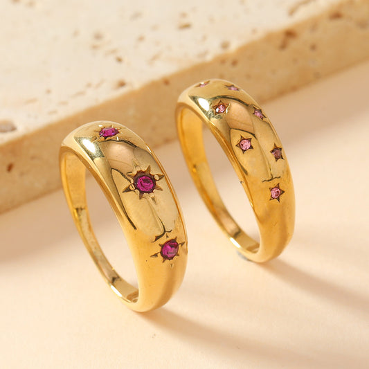 Popular Stainless Steel Cast Ornament Sun Rings