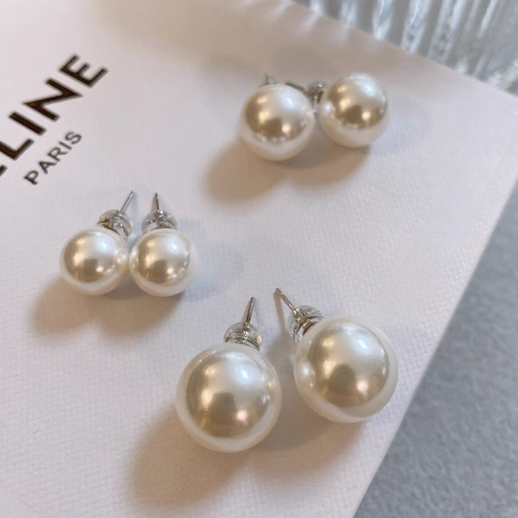 Sier Strong Cold Light Ice Snow Earrings