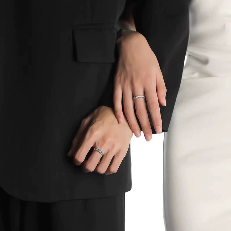 Couple Light Luxury Minority Exquisite Design Rings