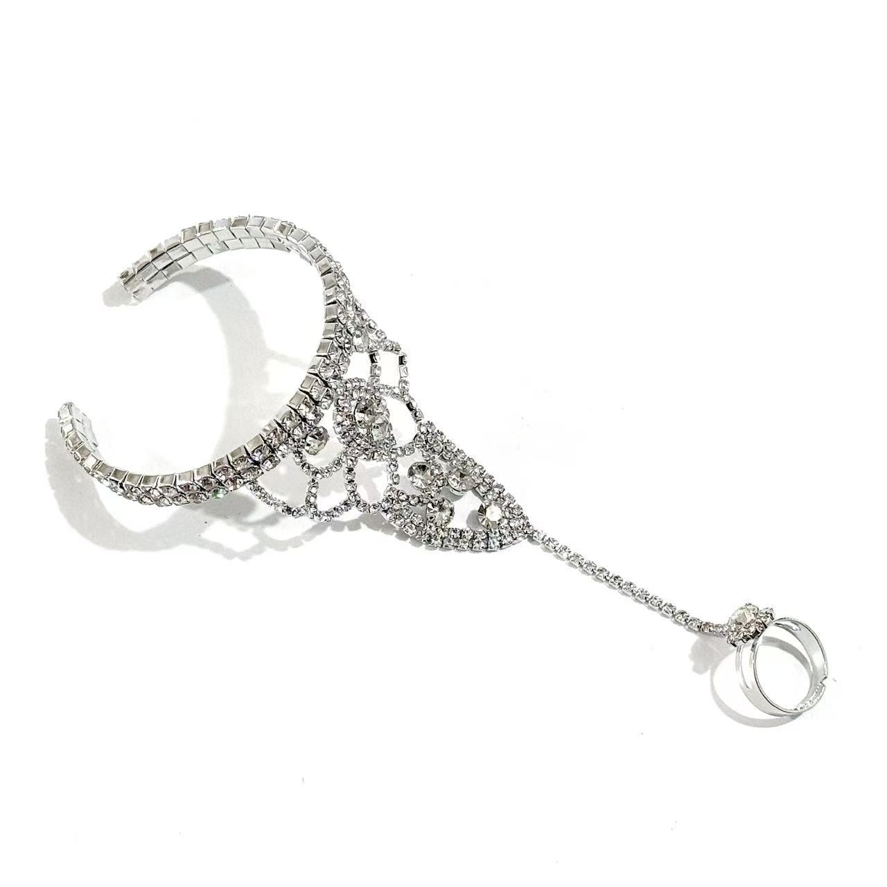 Women's Popular Nightclub Wrist Rhinestone Tassel Female Bracelets