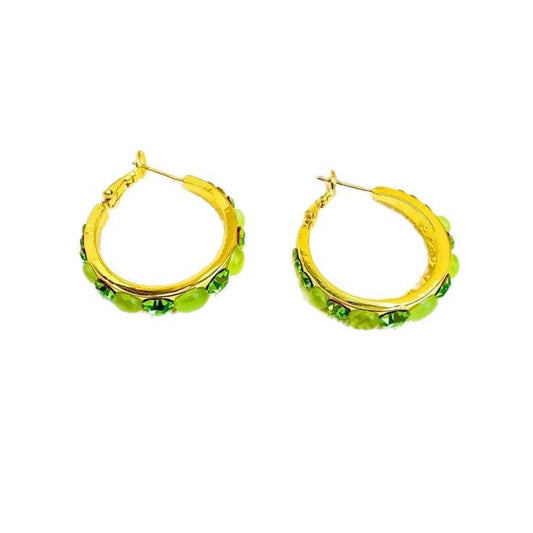Rhinestone Opal Ear Female To Make Round Face High Sense Earrings
