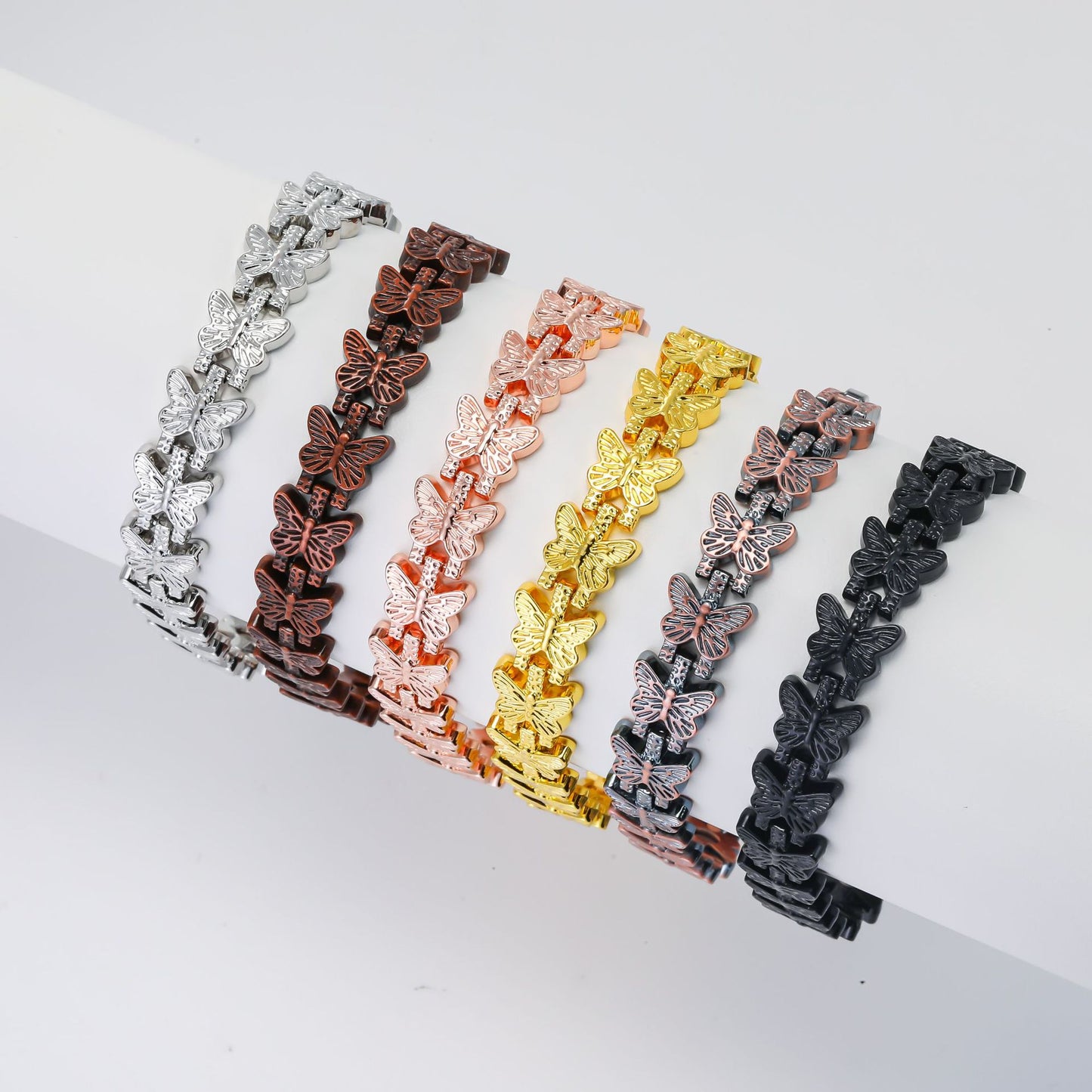 Women's Bronze Magnet Fashion Retro Detachable Couple Bracelets
