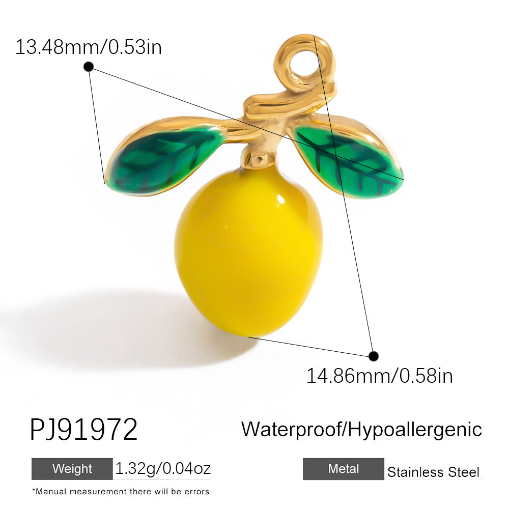 Mini Fruit Cartoon Pastoral Style Three-dimensional Jewelry Accessories