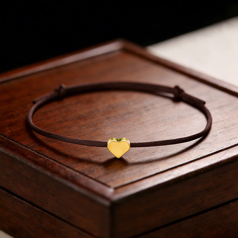 Adjustable Lucky Love Heart Shape Ten Colors Bracelet