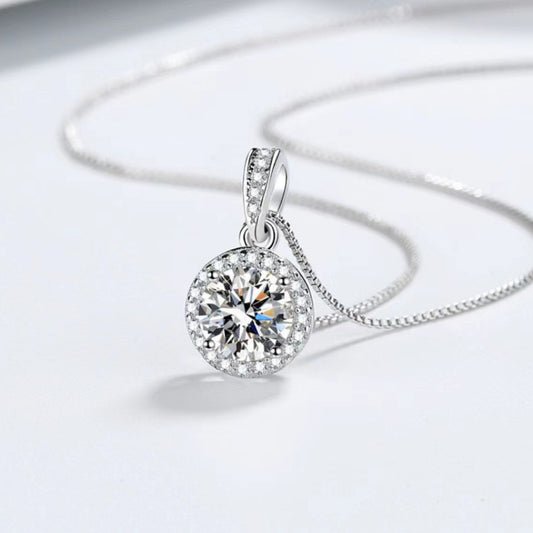 Women's Sier Round Clavicle Chain Fashion Simple Necklaces