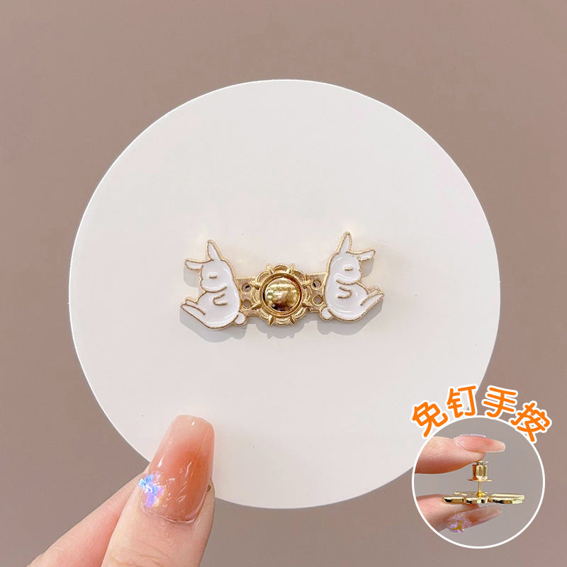 Brooch Clasp Hidden Hook Sewing Free Does Not Hurt Clothes Brooches