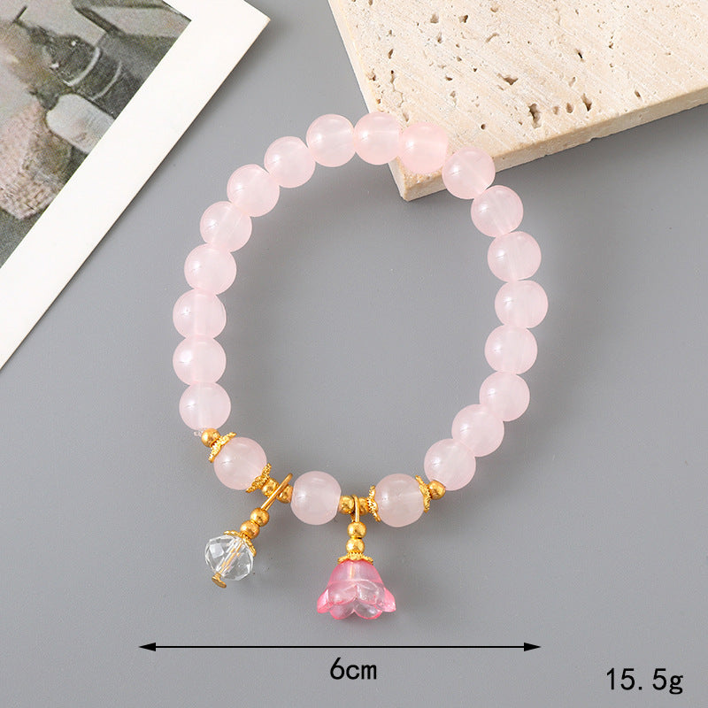 Graceful Crystal Super Moonstone Couple Girlfriends Bracelet