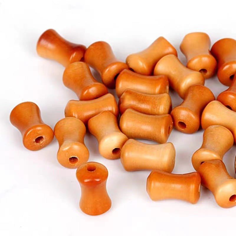 Olive Nut Small Bamboo Spacer Beads Pcs Stone Bracelets