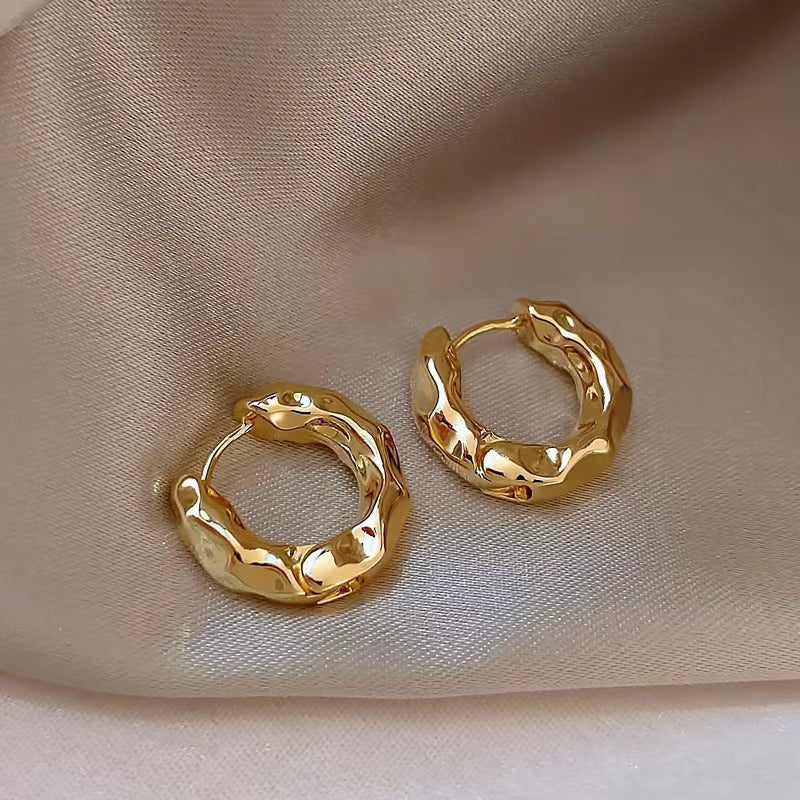 Retro Circle Trendy Light Luxury High-grade Ear Cold Style Earrings