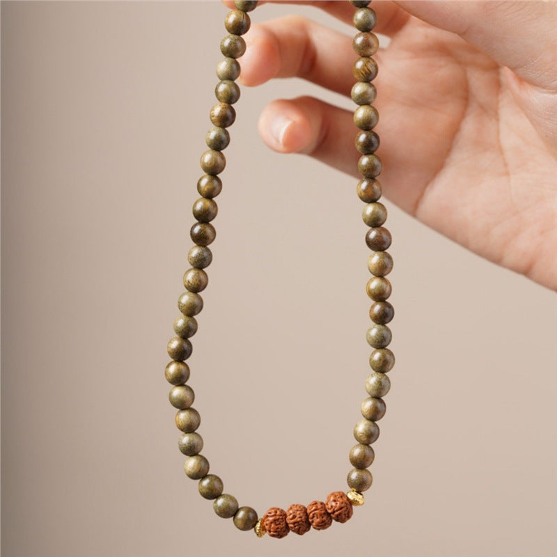 Circle With Round Beads National Style Single Green Bracelets