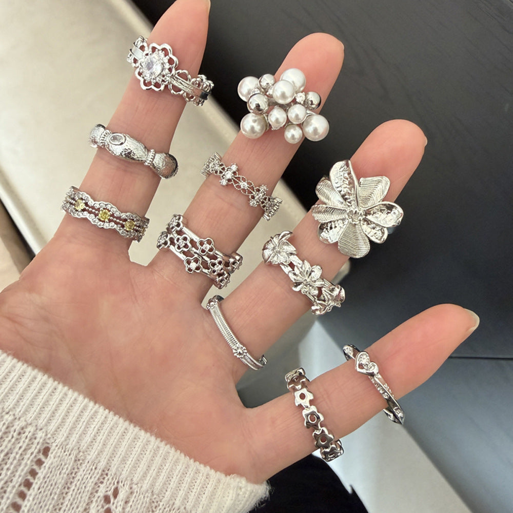Zircon Niche Light Luxury Index Finger Rings