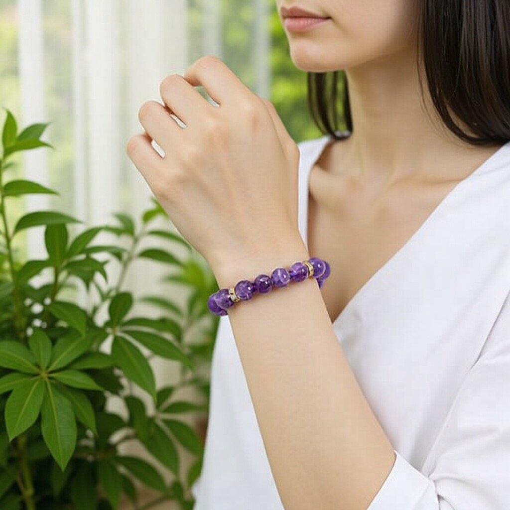 Natural Amethyst Light Luxury Girlfriend Gifts High-grade Bracelets