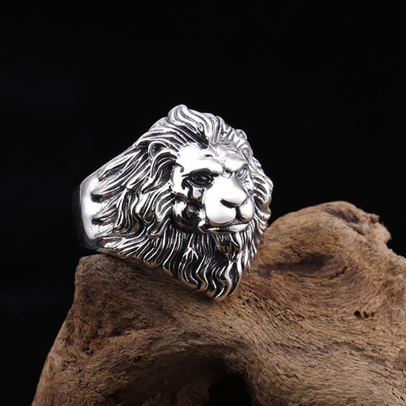 Domineering Lion Open Male Index Finger Rings